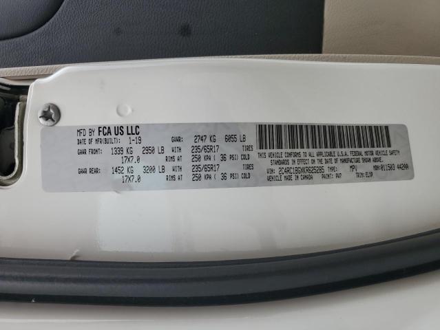 2019 CHRYSLER PACIFICA TOURING L 2C4RC1BGXKR625285