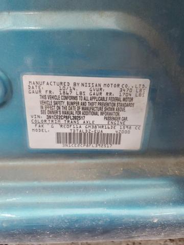 2015 NISSAN VERSA NOTE 3N1CE2CP8FL392517
