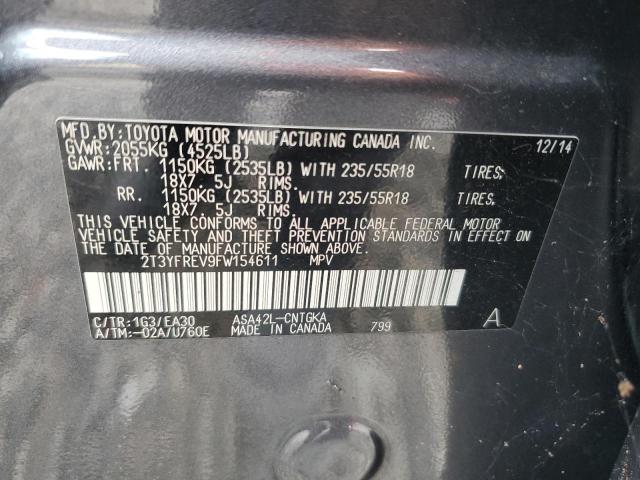 2015 TOYOTA RAV4 LIMIT 2T3YFREV9FW154611
