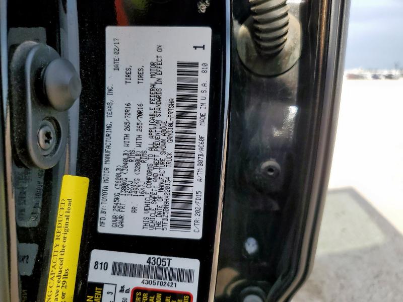 2017 TOYOTA TACOMA DOU 5TFDZ5BN9HX020134