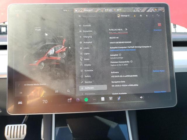 2019 TESLA MODEL 3 5YJ3E1EB4KF434246