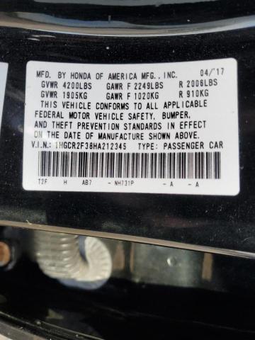 2017 HONDA ACCORD LX - 1HGCR2F38HA212345