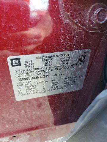 2017 GMC ACADIA SLT - 1GKKNULSXHZ140549
