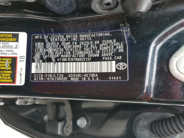 2013 TOYOTA AVALON BAS - 4T1BK1EB7DU055137