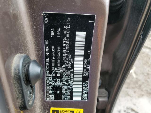 2018 TOYOTA HIGHLANDER 5TDJGRFH3JS045417