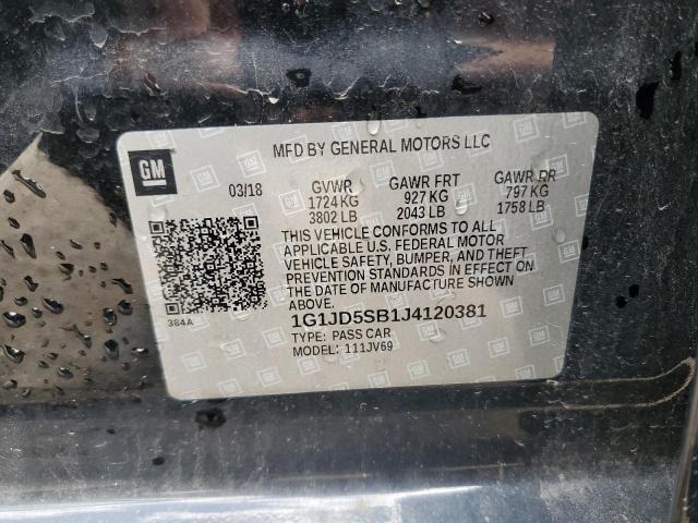 2018 CHEVROLET SONIC LT 1G1JD5SB1J4120381