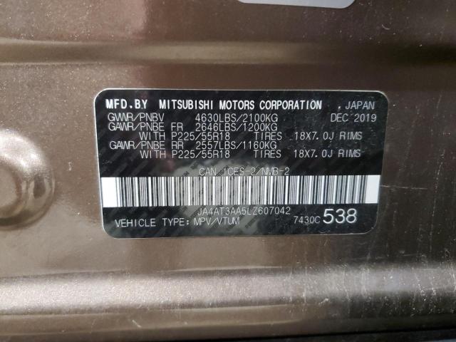 2020 MITSUBISHI ECLIPSE CR JA4AT3AA5LZ607042
