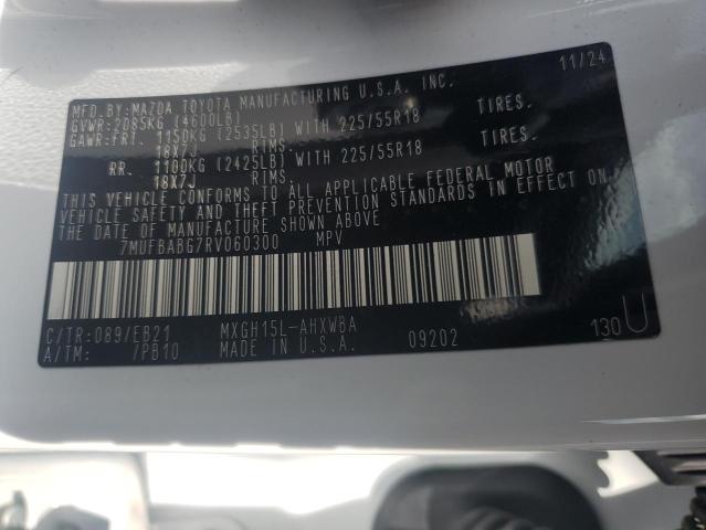 2024 TOYOTA COROLLA CROSS SE 7MUFBABG7RV060300