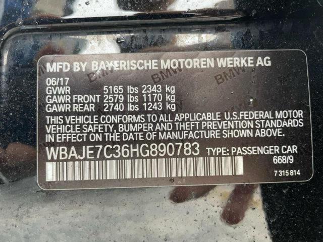 2017 BMW 540 XI WBAJE7C36HG890783