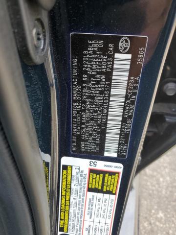 2020 TOYOTA CAMRY XSE 4T1K61AK4LU346171