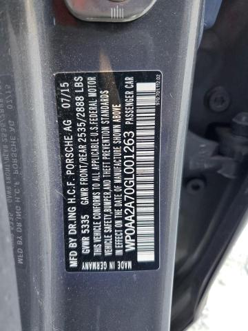 2016 PORSCHE PANAMERA 2 WP0AA2A70GL001263