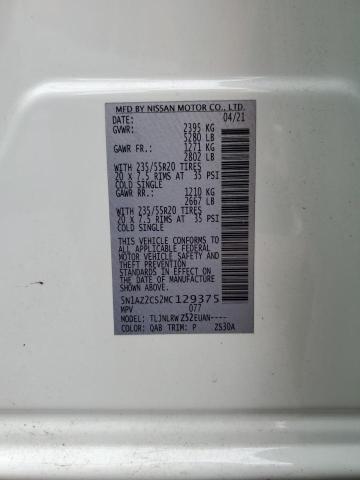 2021 NISSAN MURANO SL 5N1AZ2CS2MC129375