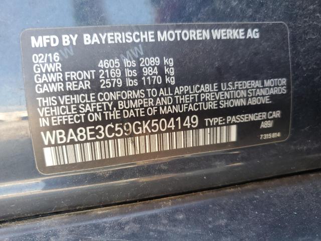 2016 BMW 328 XI SUL WBA8E3C59GK504149
