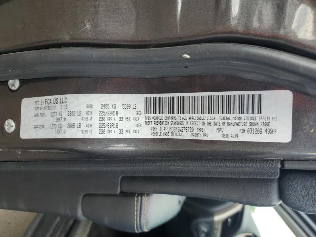 2016 JEEP CHEROKEE L - 1C4PJMDB4GW279720