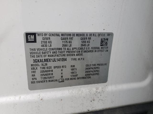 2018 GMC TERRAIN SL 3GKALMEX1JL141094
