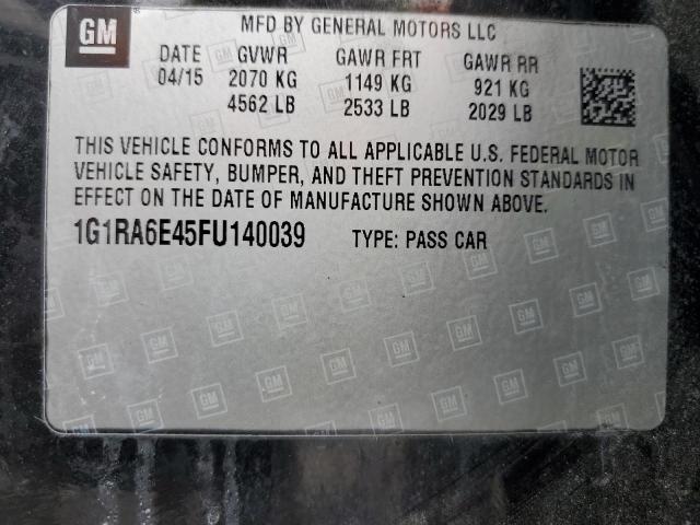 2015 CHEVROLET VOLT - 1G1RA6E45FU140039