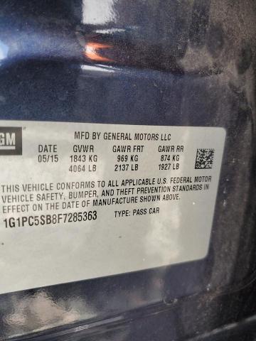 2015 CHEVROLET CRUZE LT - 1G1PC5SB8F7285363