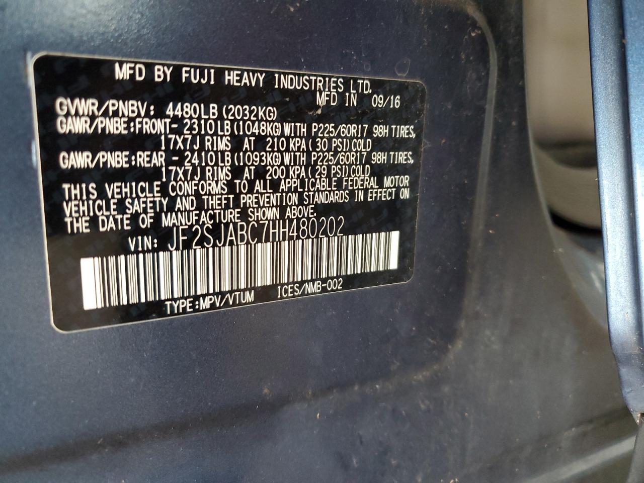 SUBARU FORESTER 2.5I