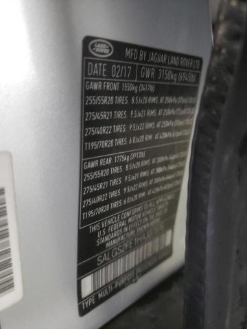 2017 LAND ROVER RANGE ROVE SALGS2FE1HA337976