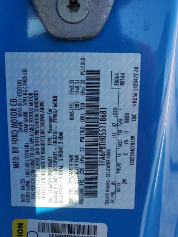 2025 FORD MUSTANG 1FA6P8TH0S5118681