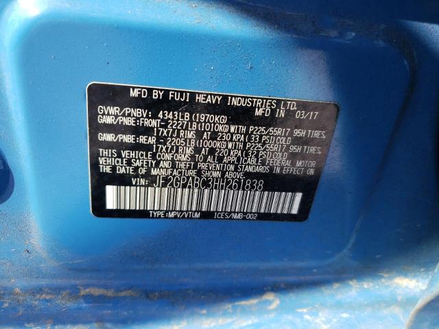 2017 SUBARU CROSSTREK PREMIUM JF2GPABC3HH261838