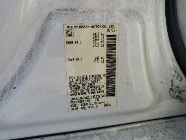 2016 NISSAN ALTIMA 2.5 1N4AL3APXGC267850