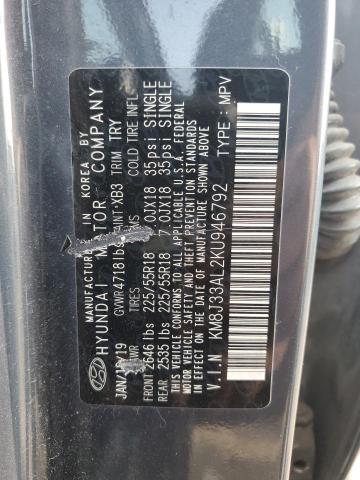 2019 HYUNDAI TUCSON LIM KM8J33AL2KU946792