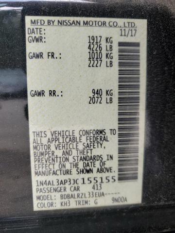 2018 NISSAN ALTIMA 2.5 - 1N4AL3AP3JC155155