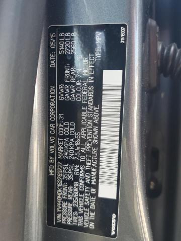 2016 VOLVO XC60 T5 PR YV440MDK1G2789727