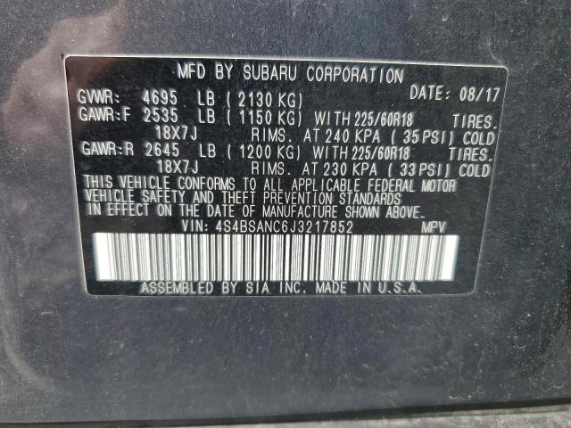 2018 SUBARU OUTBACK 2. 4S4BSANC6J3217852
