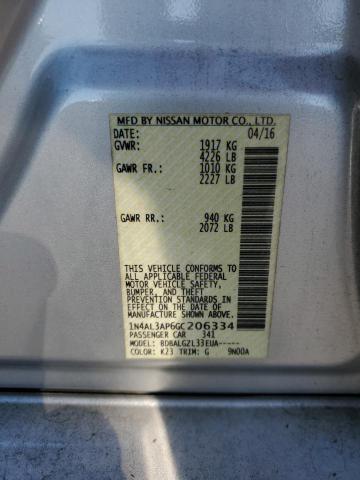 2016 NISSAN ALTIMA 2.5 - 1N4AL3AP6GC206334