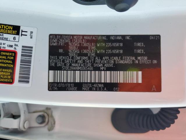 2021 TOYOTA HIGHLANDER - 5TDCZRAH8MS065466