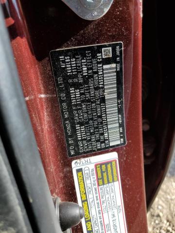 2018 HONDA CLARITY JHMZC5F12JC011527