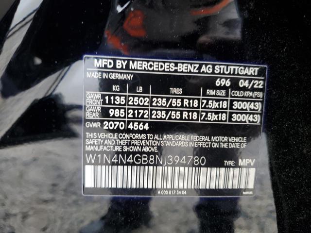 2022 MERCEDES-BENZ GLA 250 W1N4N4GB8NJ394780