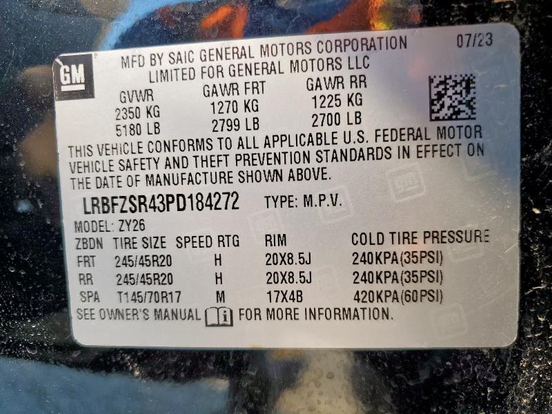 2023 BUICK ENVISION A LRBFZSR43PD184272