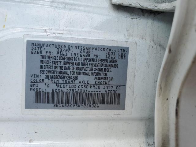 2022 NISSAN SENTRA SV - 3N1AB8CV5NY254386