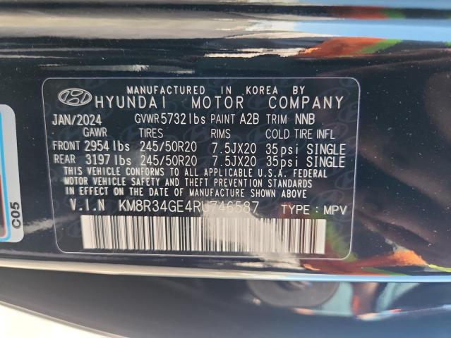 2024 HYUNDAI PALISADE X KM8R34GE4RU746587