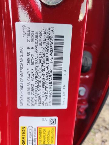 2020 HONDA ACCORD SPO 1HGCV1F33LA025982