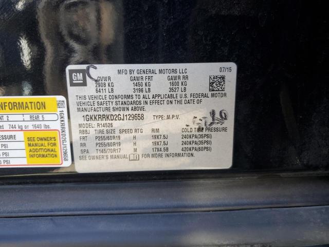 2016 GMC ACADIA SLT 1GKKRRKD2GJ129658