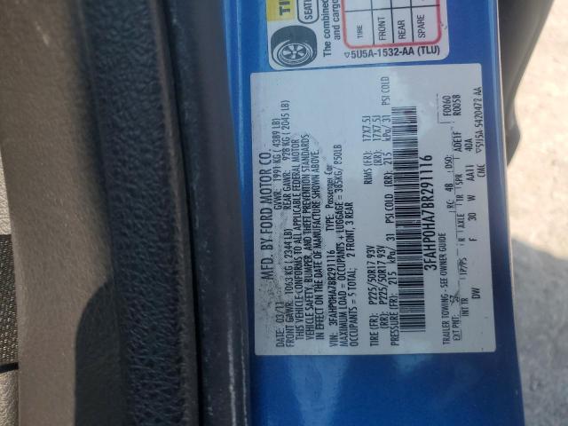 2011 FORD FUSION SE #3305591102