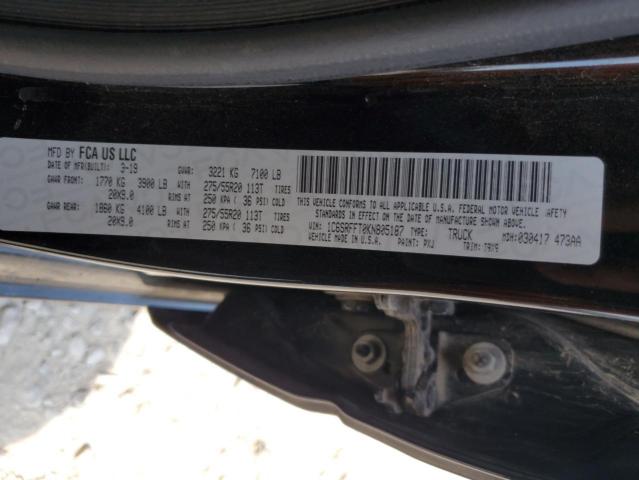 2019 RAM 1500 BIG H 1C6SRFFT0KN805187