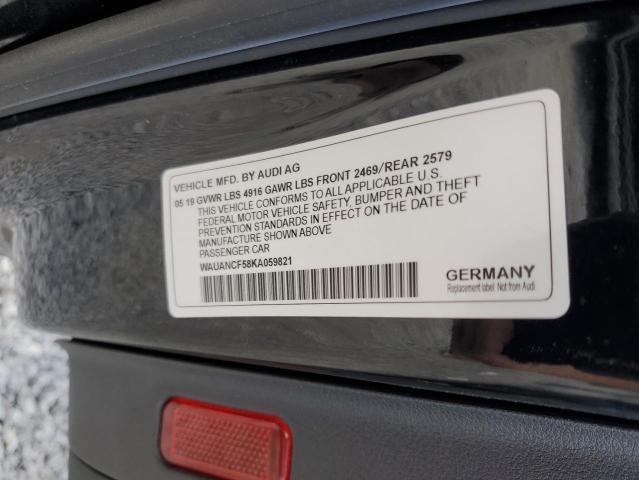 2019 AUDI A5 PREMIUM - WAUANCF58KA059821