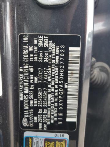 2017 KIA SORENTO LX 5XYPGDA50HG277023