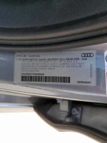 2017 AUDI A6 PREMIUM WAUF8AFC7HN068446