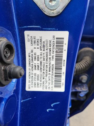2018 HONDA CIVIC LX - 2HGFC2F59JH549226