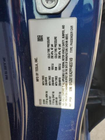 2023 TESLA MODEL 3 5YJ3E1EA2PF483749