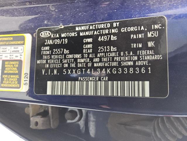 2019 KIA OPTIMA LX 5XXGT4L34KG338361