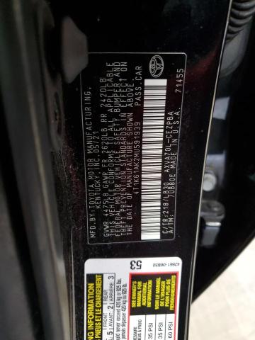 2021 TOYOTA CAMRY XSE 4T1K61AK2MU591939
