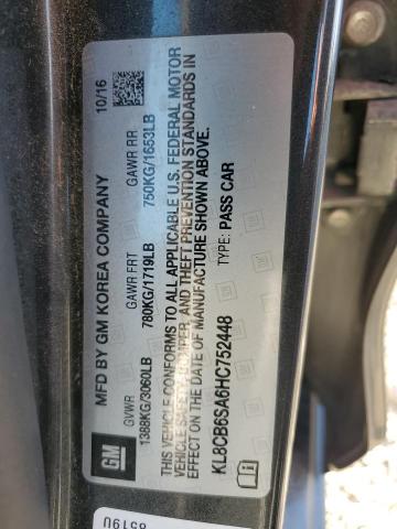 2017 CHEVROLET SPARK LS - KL8CB6SA6HC752448