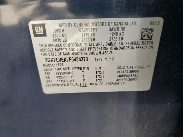 2015 GMC TERRAIN SLE - 2GKFLVEK7F6434378
